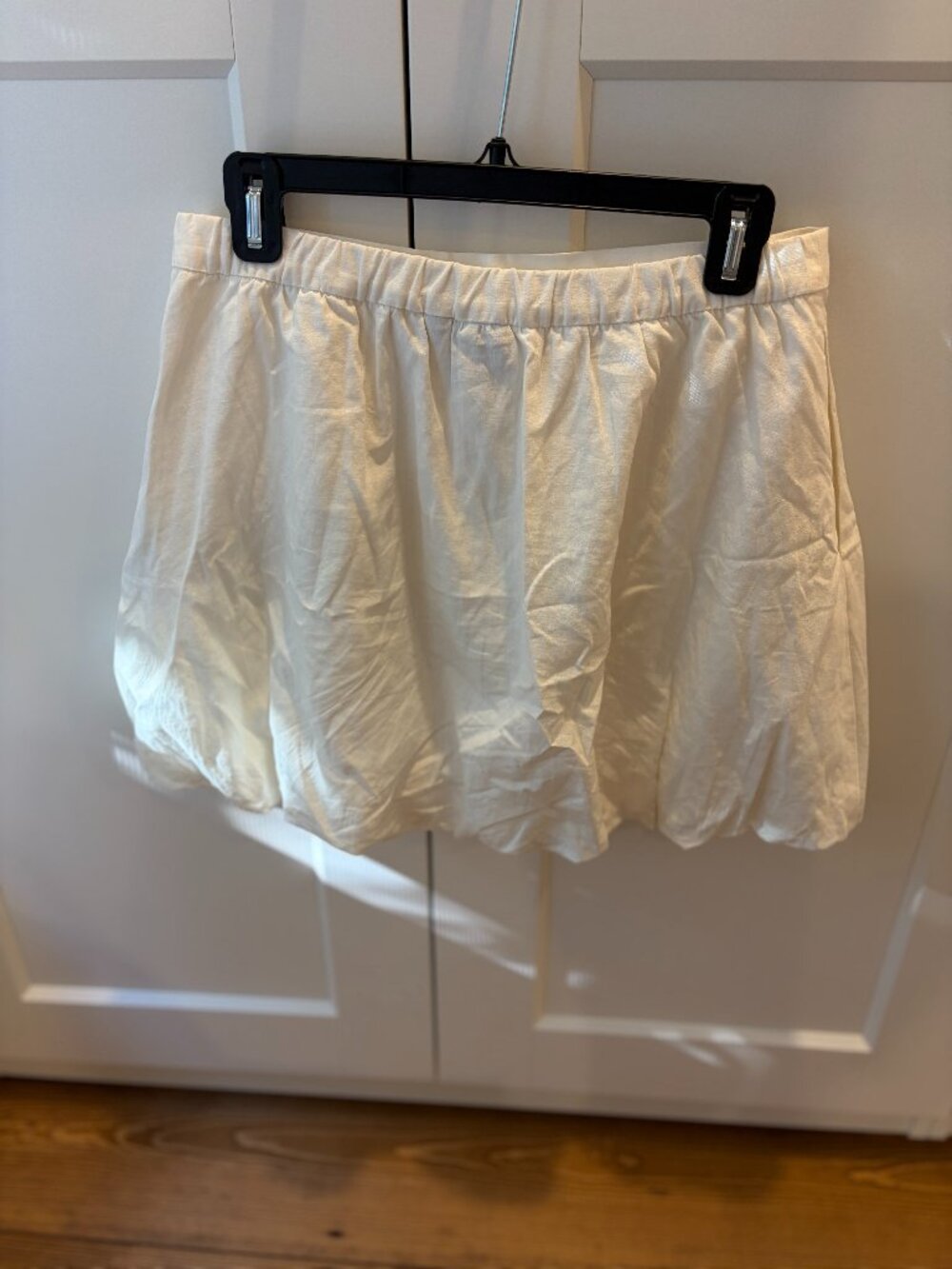 Gap White Linen Bubble Skirt Size M